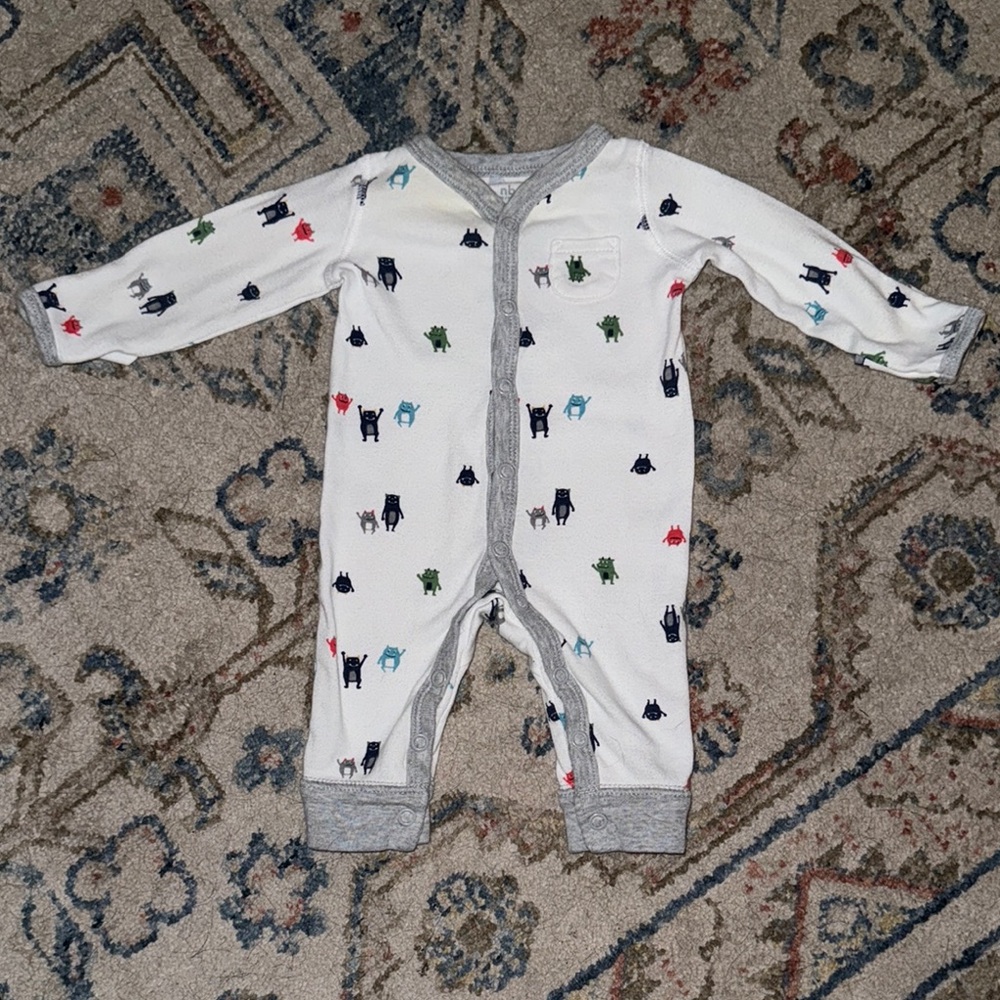 Kids One Piece with Monster Print